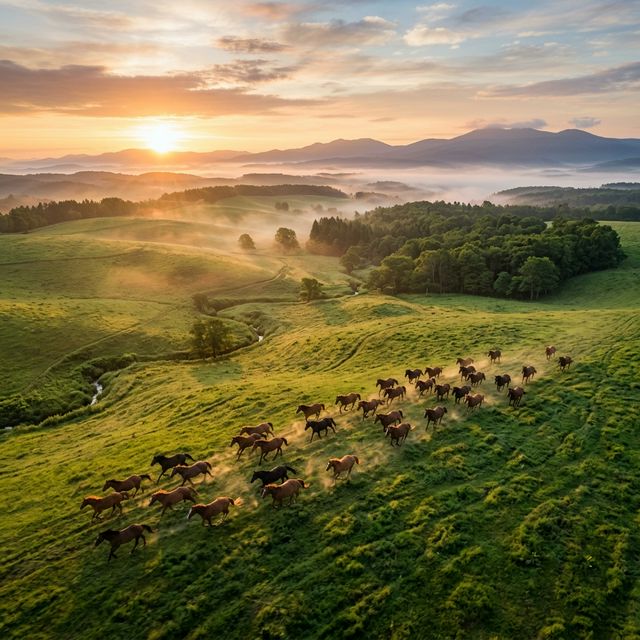 畠山牧場の風景
